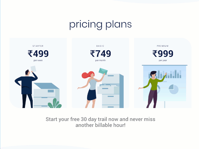 Pricing Plan Card Flip Animation animation card flip illustration pricing plan sass ui website