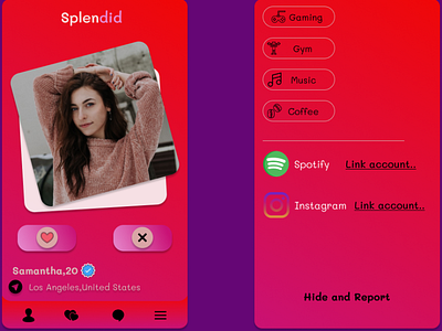 Dating app concept Creation