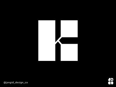 Abstract K 36 days of type branding design flat icon illustrator logo minimal typography vector