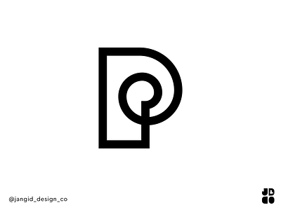 Abstract P 36 days of type branding design icon illustration illustrator logo minimal typography vector