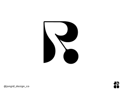 Abstract R 36 days of type branding design flat icon illustrator logo minimal typography vector