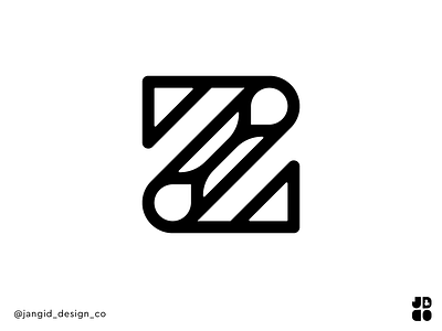 Abstract Z 36 days of type branding design flat icon illustrator logo minimal typography vector