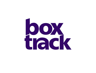 Box track Logo Type brand design branding design flat icon illustrator logo minimal typography vector