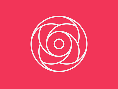 Floral Mark with 7 Circle Challenge branding design flat icon illustration illustrator logo minimal typography vector