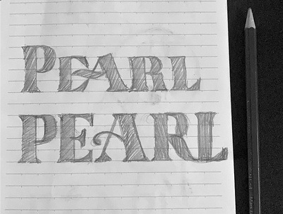 PEARL branding design flat graphic design illustration logo sketch typography vector