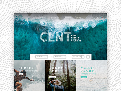 Côte Landes Nature Tourisme - Travel homepage destination digital travel e commerce experience design tourism travel travel design uidesign ux ui webdesign