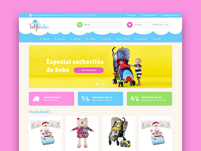 Bugabebe – an endearing e-commerce design e commerce ui ux web design