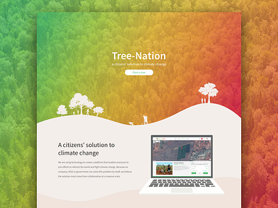 Tree-Nation homepage redesign design homepage redesign ui ux web design