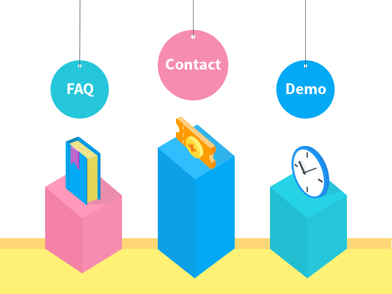 Support Ways contact demo faq illustration isometric photoshop savi schedule ticket system uvdesk webkul