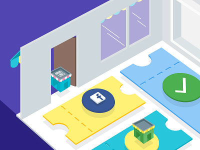 Support Feature in Ecommerce Store ecommerce illustration illustrator isometric photoshop store support