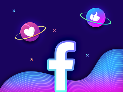Facebook Promotion astronaut comment facebook offset style outline post space