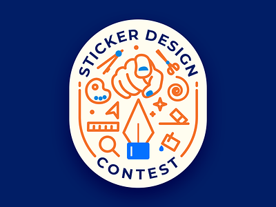 Webkul Sticker Design Contest contest dribbble meetup sticker webkul webkuldesign
