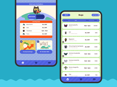 Animal Crossing New Horizons Companion App animalcrossing app design game ui ux