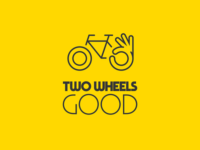 Two Wheels Good - Logo Design bicycle bicycling bike branding cycle cycling logo logotype london shop