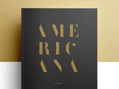 Americana americana brochure design document editorial layout magazine series show television tv typography