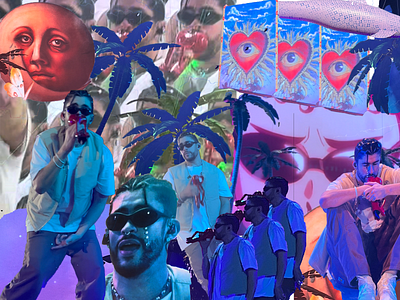 Un Verano Sin Ti Tour- San Diego Edition collage design graphic design