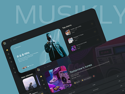 Musikly - Music Streaming UI Design