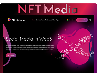NFT Media Landing page