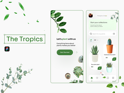 The Tropics design plants ui
