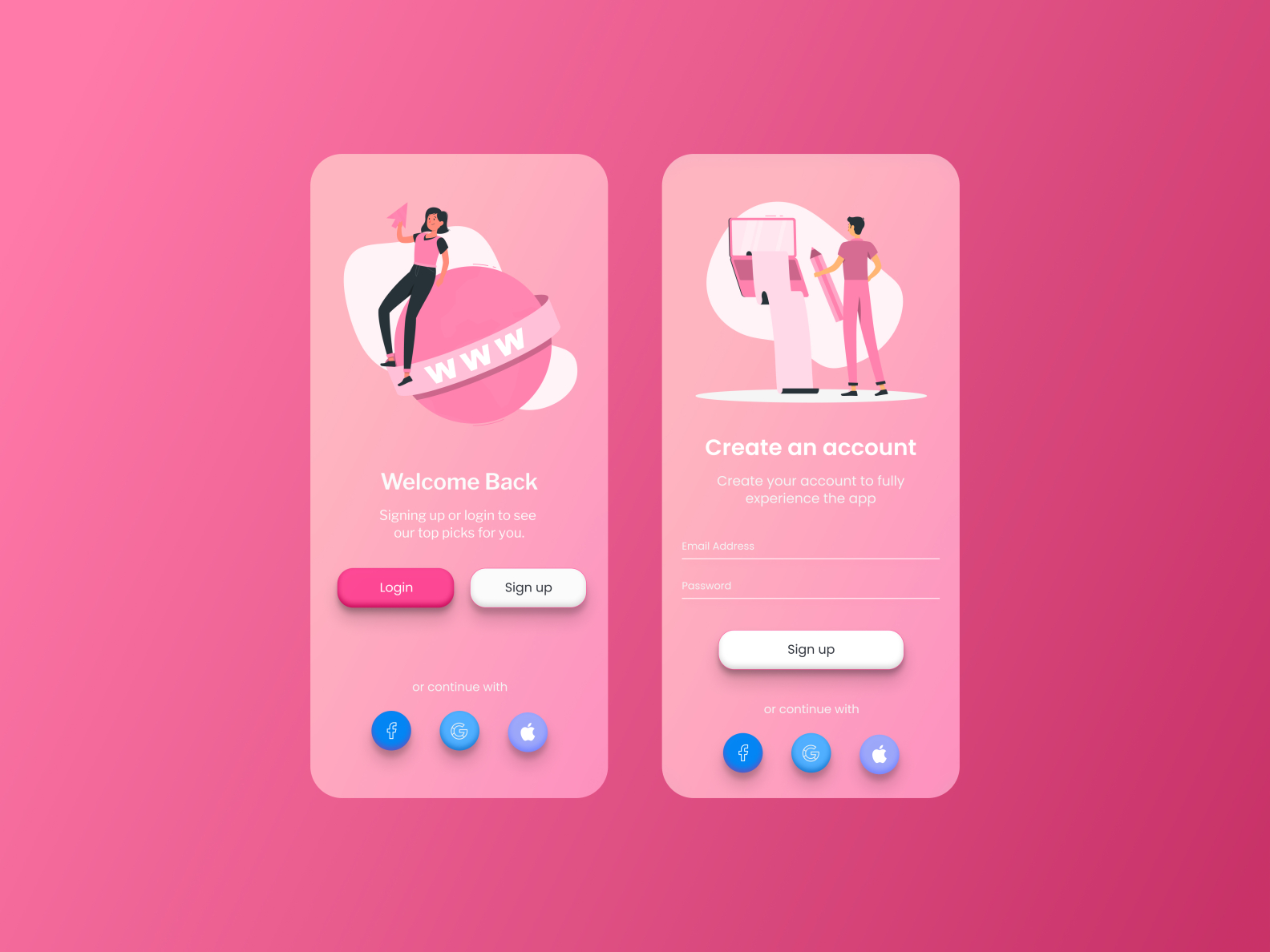 Sign up by quocthinh.duong on Dribbble