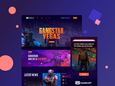 Web Game design flat minimal typography ui ux web