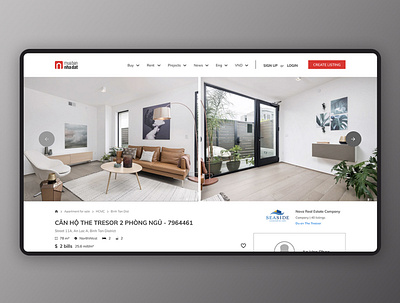 UI Real Estate app branding design desktop flat mbnd minimal realestate ui ux web website
