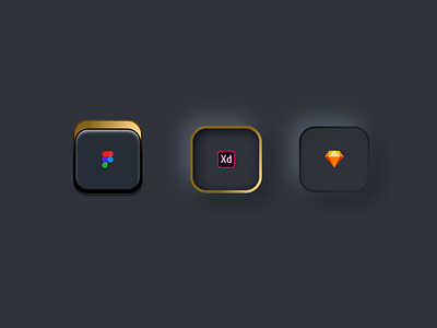 Soft UI app design flat icon logo minimal ui ux vector