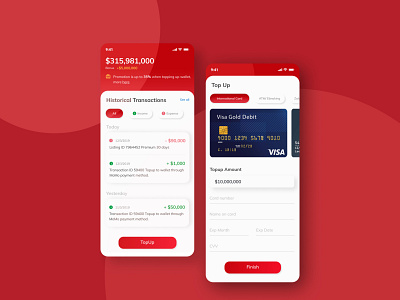 Wallet Management app design flat mbnd minimal typography ui ui design ux ux design uxui wallet