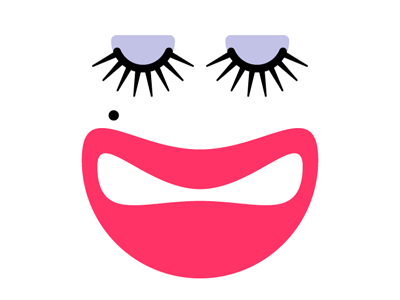 Puss avatar eye face logo simple vector
