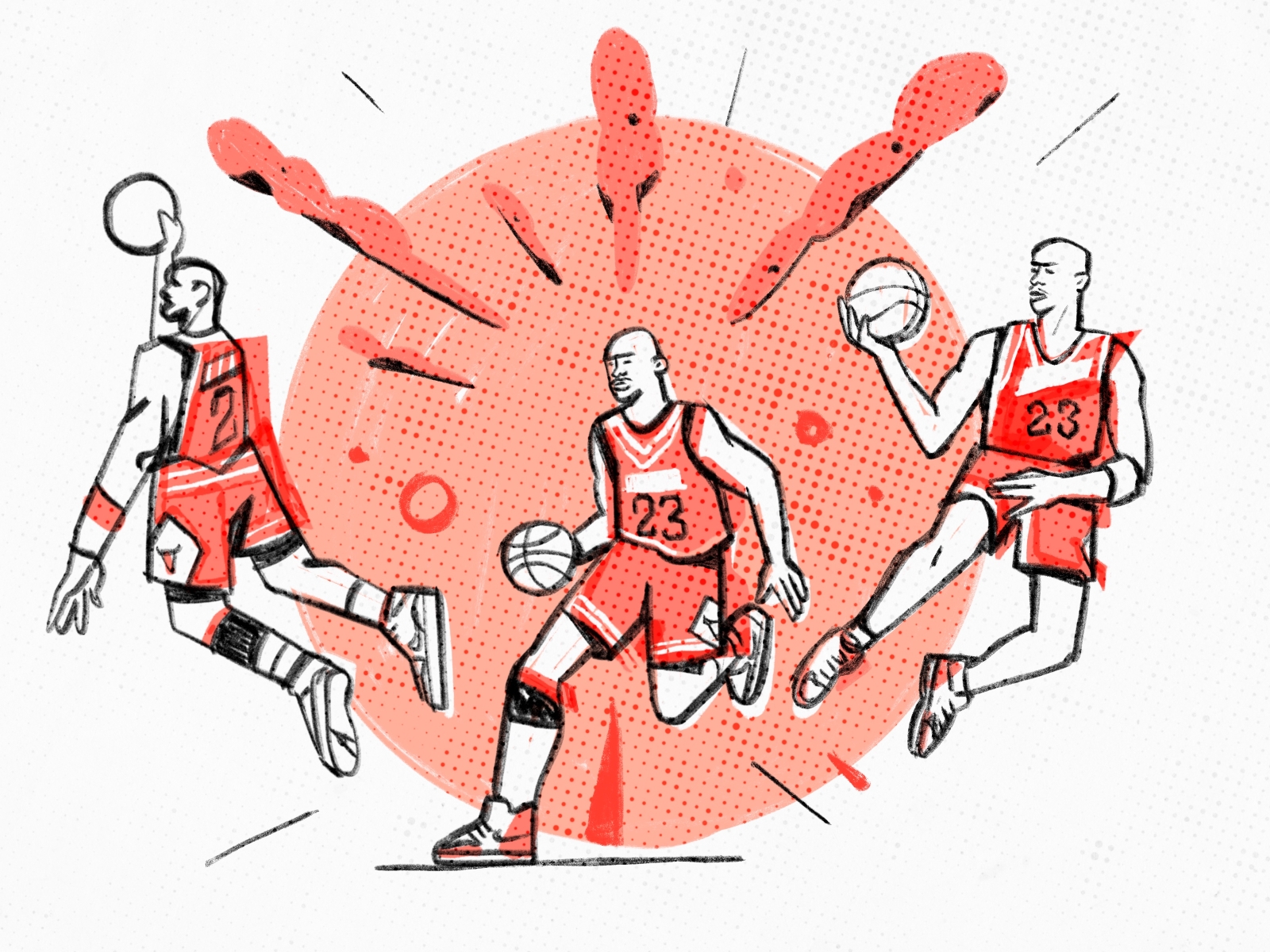 The Last Dance sport basketball character design jordan character illustration