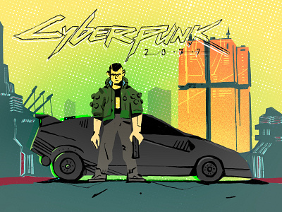 Cyberpunk 2077 2077 car character character design cyberpunk future futuristic game illustration inspiration play procreate ipad pro zajno