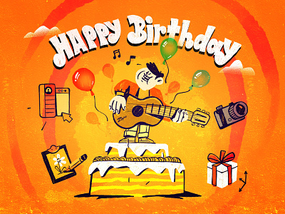 Now We Are Six 6 years old anniversary birthday birthday card character character design happy illustration inspiration love procreate ipad pro zajno
