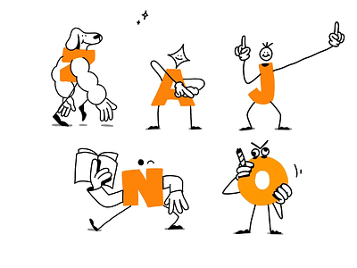 ‘Jchilling’ letter parade animation animation design dog days dynamic figure animation fun kooky line graphics logo effects meltdown motion motion logo nspiration procreate rough animator text uiux webdesign zajno