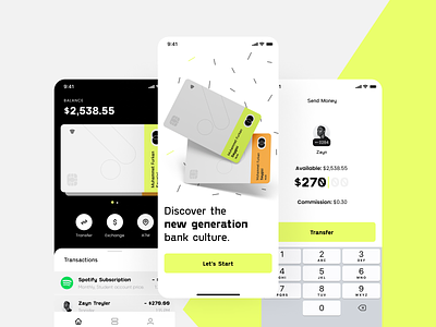 P → Mobile Banking Concept App