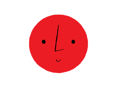 Little face face gif illustration little logo red smile