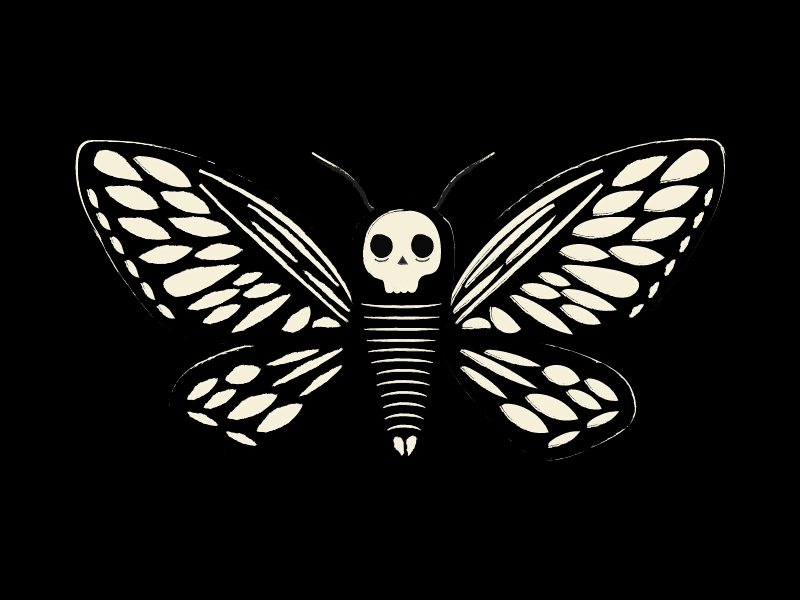 Death's-head Hawkmoth by Nicole Tan on Dribbble