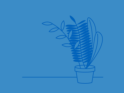 Plant illustration line plant vector