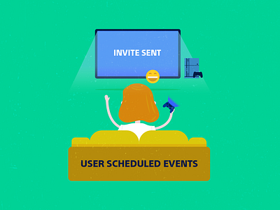 Schedule Events 2 console events gaming gif illustration laptop map playstation schedule