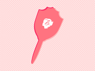Benefit Mirror beauty benefit cosmetics emblem illustration logo mirror pink