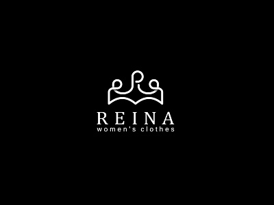Reina logo logo design logodesign queen wear woman