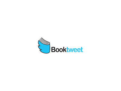 booktweet bird bird logo book book logo branding design logo logodesign