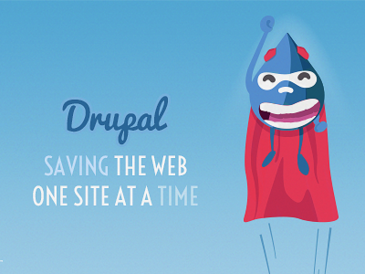Drupalshot drupal hero illustration web