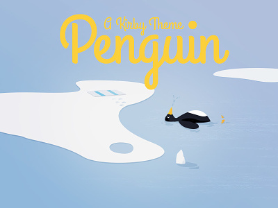 Penguin Kirby CMS theme illustration kirby penguin theme website
