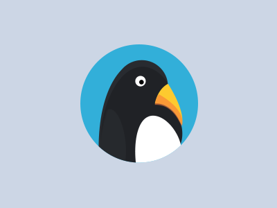 Penguin illustration logo