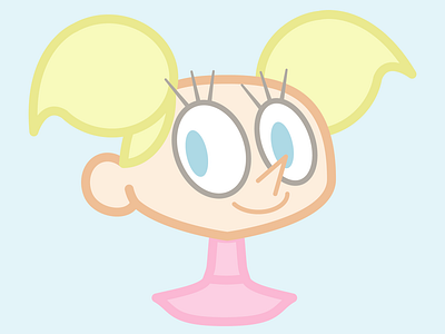 Dexter's Laboratory : Dee Dee cartoon cartoon network character cute dee dee design dexters lab digital graphics illustration kawaii pastel tv show vector