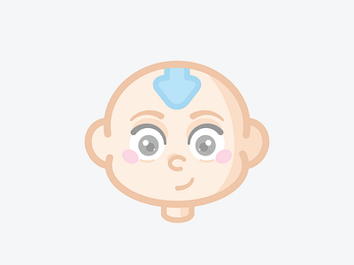 THE LAST AIRBENDER : AANG cartoon character cute design graphics illustration kawaii nickelodeon pastel thelastairbender tv show vector