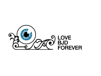 Eyeball making event logo design flat illustration logo