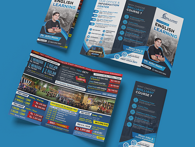 Educational Course Trifold Brochure - Trifold Brochure Design adobe illustrator adobe photoshop ads design advertisement affinity designer bifold brochure business course design educational flyer graphic design layout design poster print design trifold