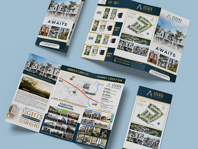 Real-Estate Housing Residence Trifold - Trifold Brochure Design adobe illustrator adobe photoshop ads design advertisement affinity designer brochure business design flyer graphic design housing layout design print design real estate residence social media design