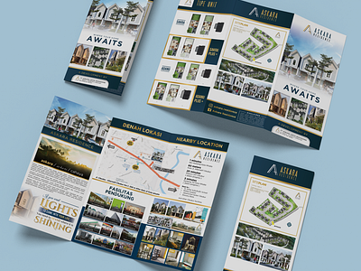 Real-Estate Housing Residence Trifold - Trifold Brochure Design